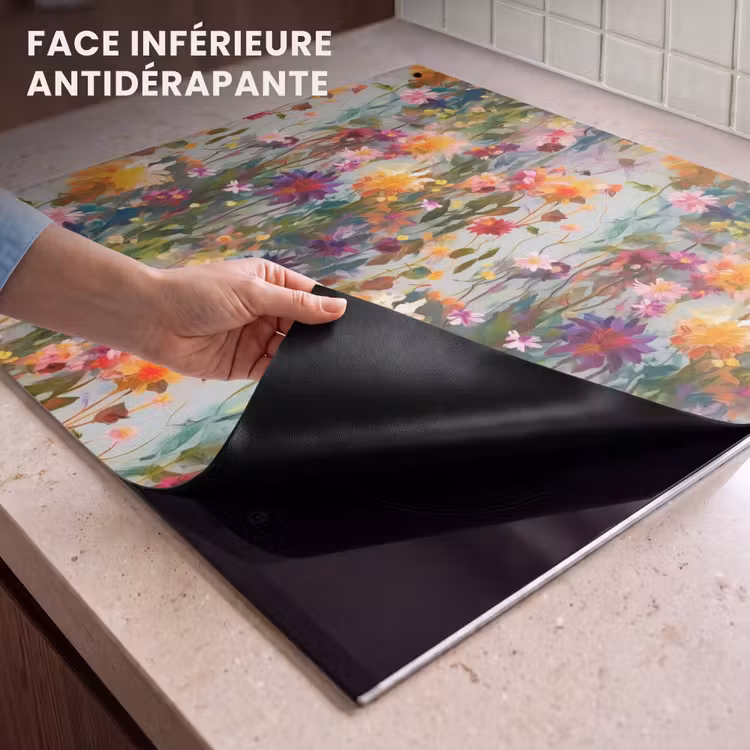 Beschemer à induction avec crochets - Été - Coloré - Motif - Fleurs — 4