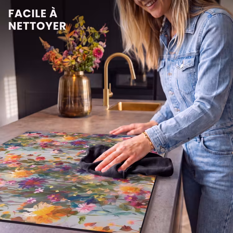 Beschemer à induction avec crochets - Été - Coloré - Motif - Fleurs — 5