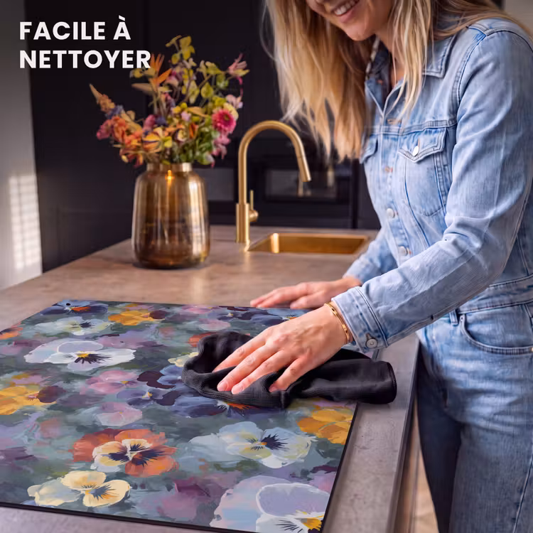 Beschemer à induction avec crochets - Pastel - Violets - Vert - Motif — 5