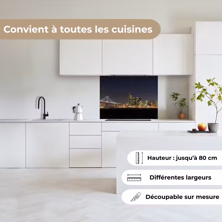 Crédence cuisine - Eclairage - Ciel - Gratte-ciel - Skyline — 6