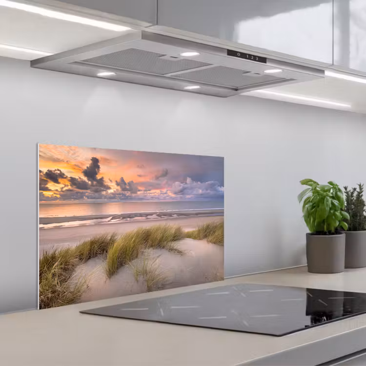 Fond de hotte - Coucher de soleil - Dune - Plage - Plantes - Mer — 1