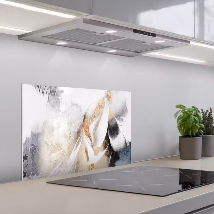 Fond de hotte - Abstrait - Or - Design - Luxe — 1