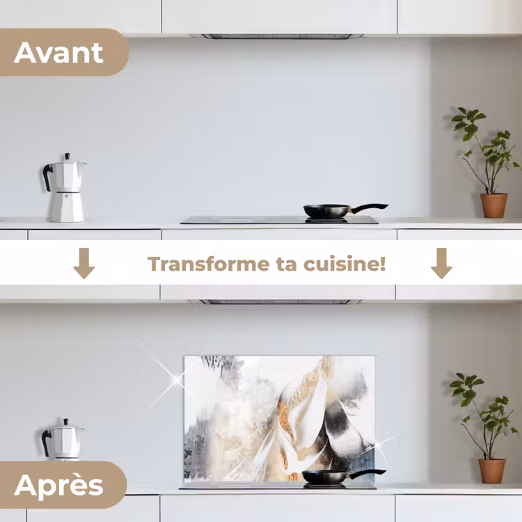 Fond de hotte - Abstrait - Or - Design - Luxe — 7
