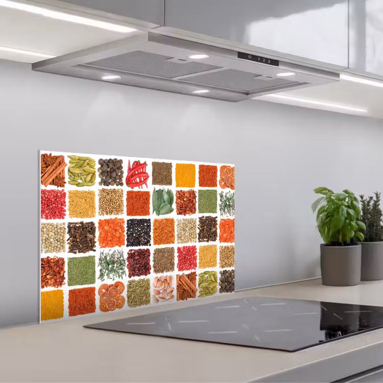 Fond de hotte - Carrés - Épices - Graphiques — 1
