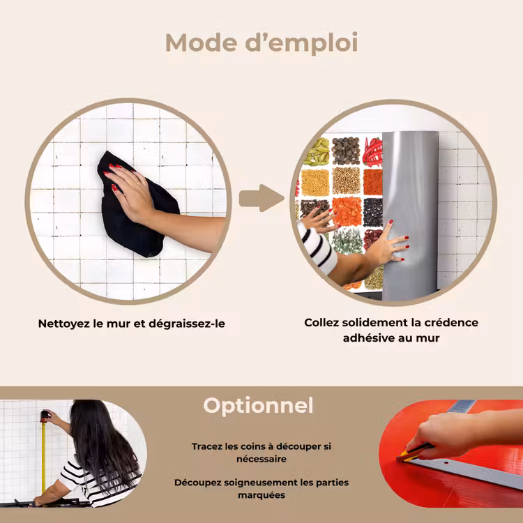 Fond de hotte - Carrés - Épices - Graphiques — 6