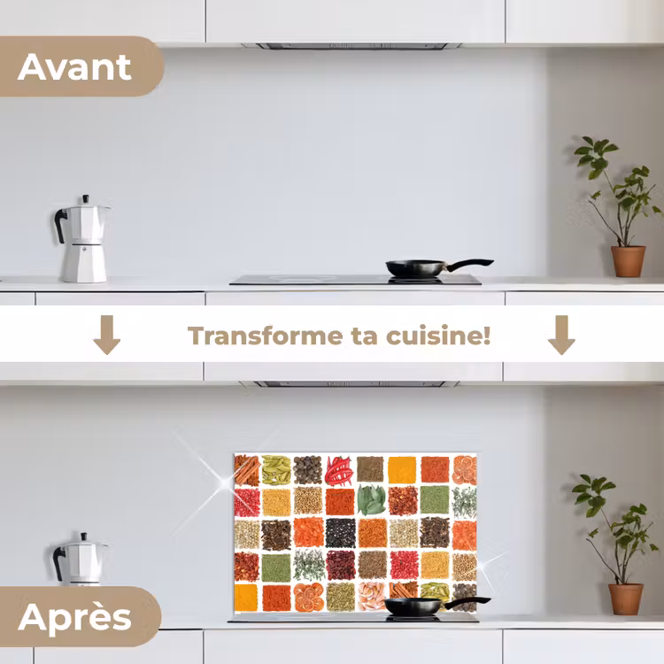Fond de hotte - Carrés - Épices - Graphiques — 7