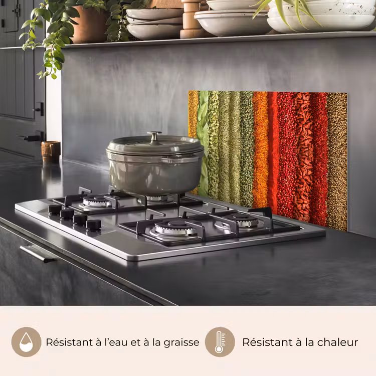 Fond de hotte - Herbes - Épices - Coloré — 2