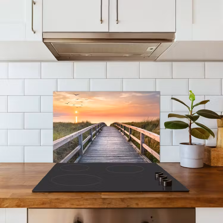 Fond de hotte - Coucher de soleil - Mer - Chemin - Herbe - Dune - Oiseaux — 3