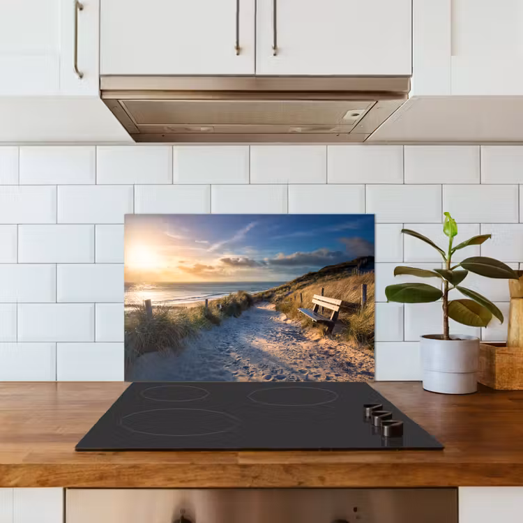 Fond de hotte - Coucher de soleil - Plage - Dune - Herbe - Banc — 3