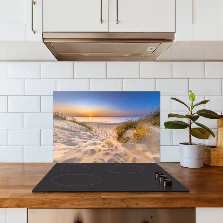 Fond de hotte - Dune - Coucher de soleil - Horizon - Plage - Herbe — 3