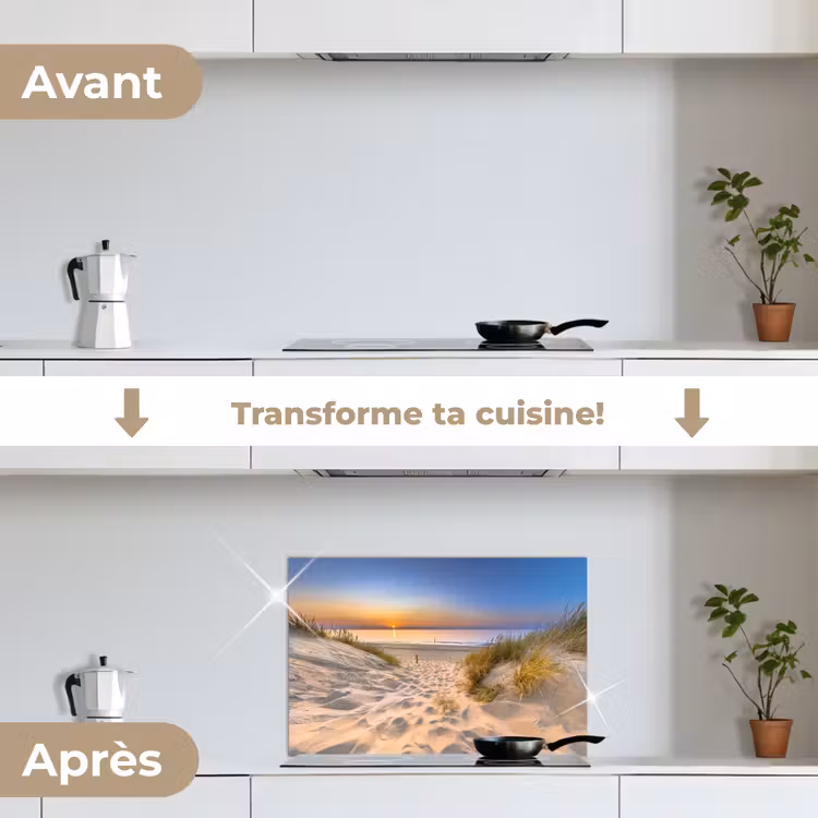 Fond de hotte - Dune - Coucher de soleil - Horizon - Plage - Herbe — 7