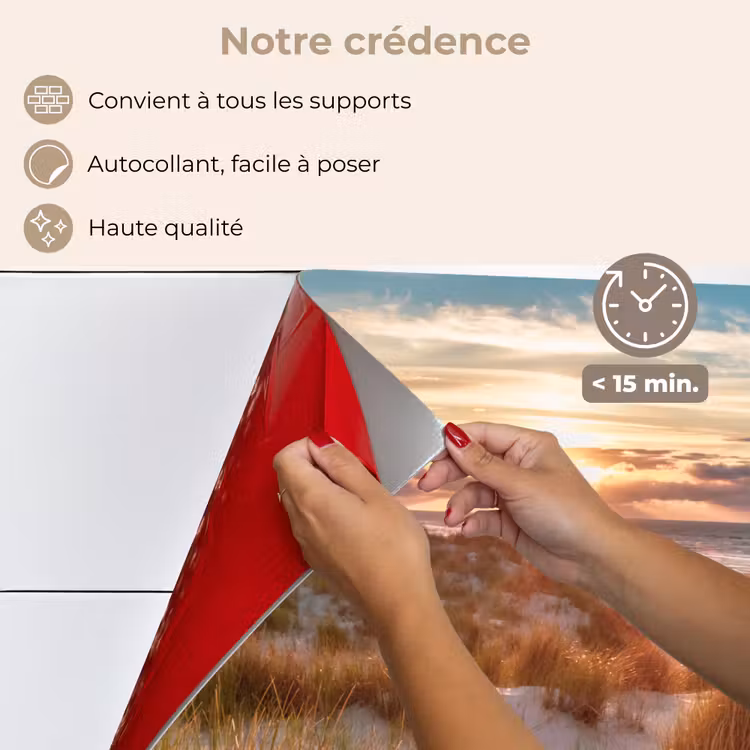 Fond de hotte - Dune - Plantes - Coucher de soleil - Plage - Mer — 4