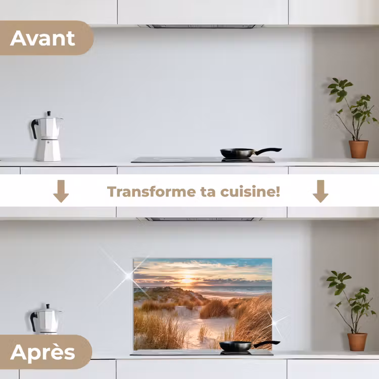 Fond de hotte - Dune - Plantes - Coucher de soleil - Plage - Mer — 7