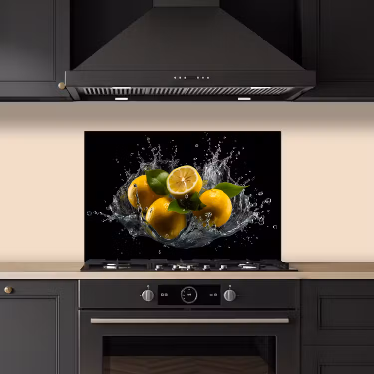 Fond de hotte - Citron - Fruit - Jaune - Noir — 5