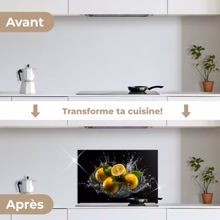 Fond de hotte - Citron - Fruit - Jaune - Noir — 7