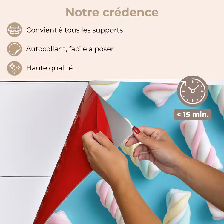 Fond de hotte - Bacon - Pastel - Bonbons - Bleu — 4