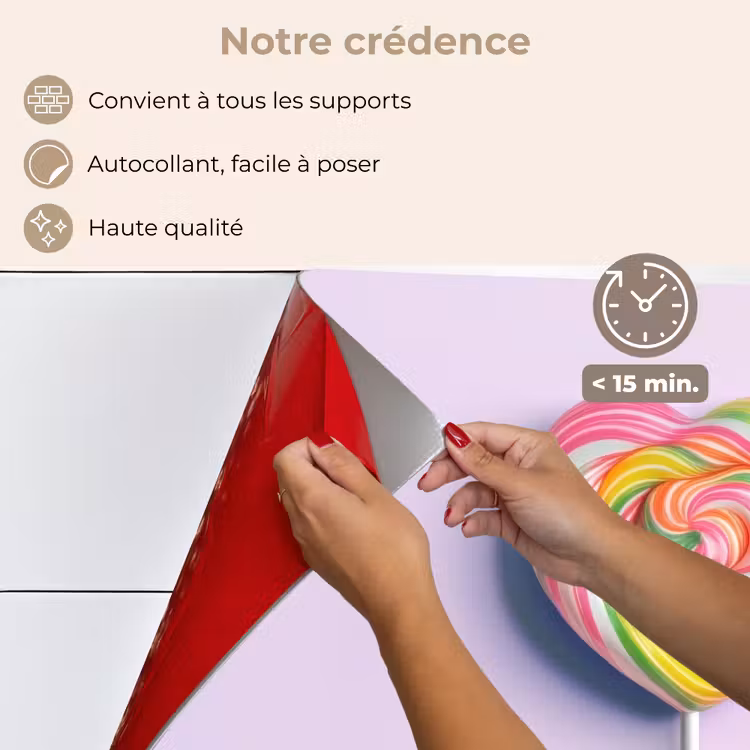 Fond de hotte - Coeur - Sucette - Bonbons — 4