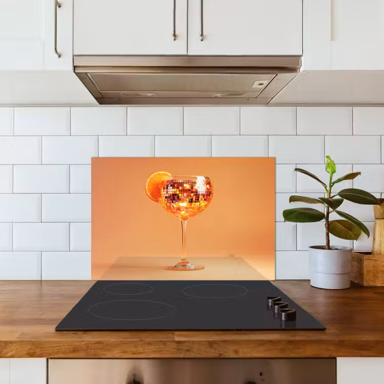 Fond de hotte - Boisson - Orange - Paillettes - Disco — 3