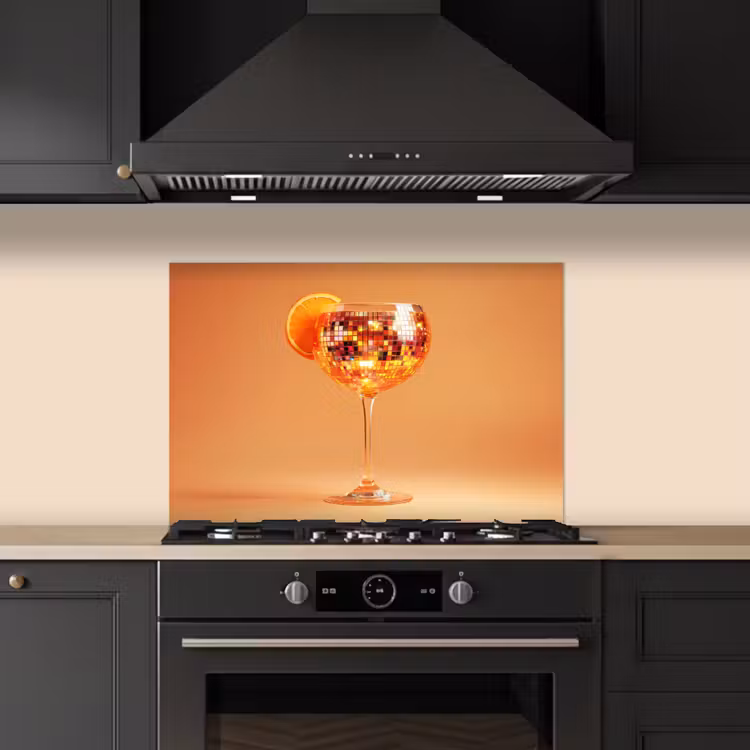 Fond de hotte - Boisson - Orange - Paillettes - Disco — 5