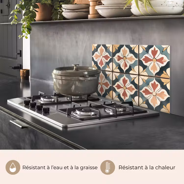 Fond de hotte - Décoration - Carreaux - Espagnol - Vintage — 2