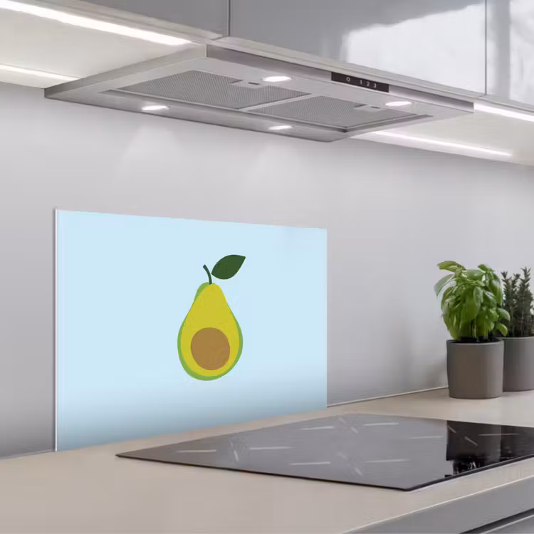 Fond de hotte - Avocat - Illustration - Vert - Fruit — 1