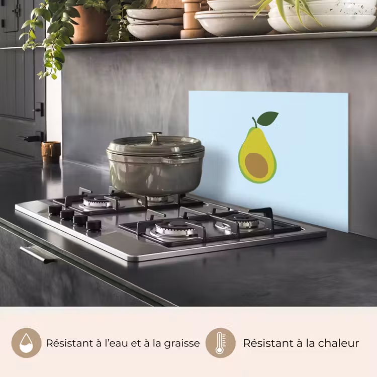 Fond de hotte - Avocat - Illustration - Vert - Fruit — 2