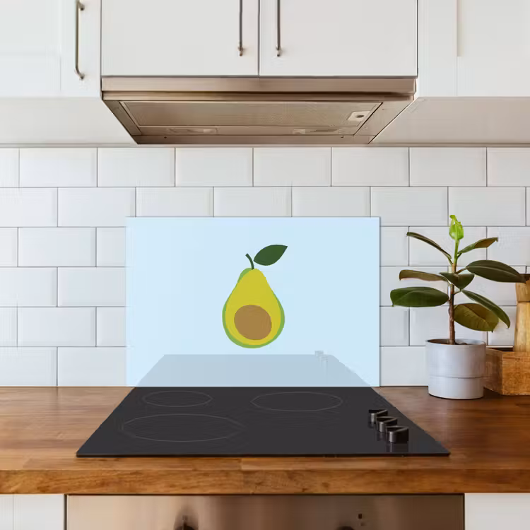 Fond de hotte - Avocat - Illustration - Vert - Fruit — 3