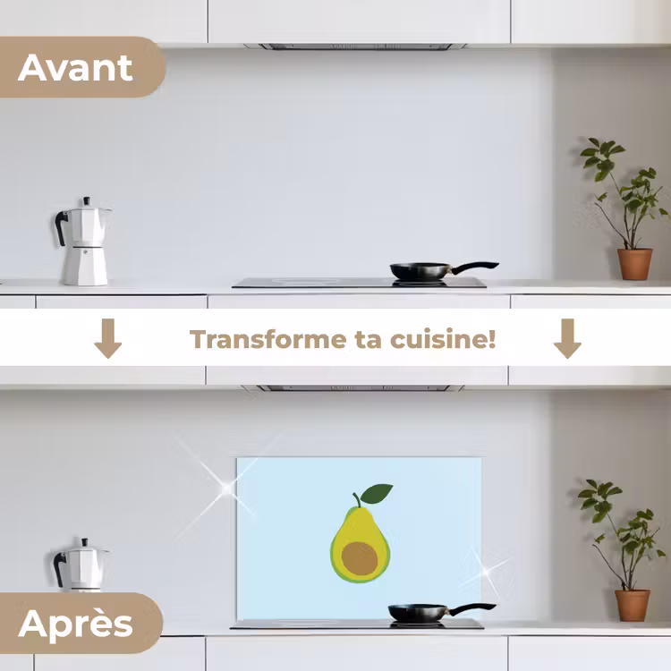Fond de hotte - Avocat - Illustration - Vert - Fruit — 7