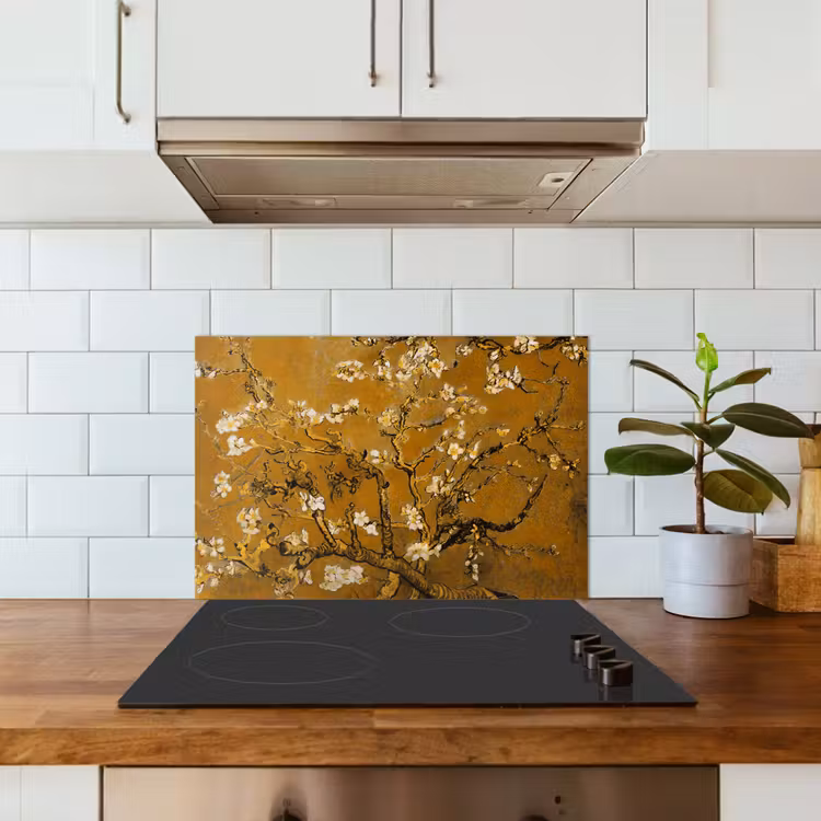 Fond de hotte - Fleur d'amandier - Art - Van Gogh - Or — 3