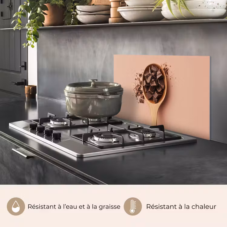 Fond de hotte - Chocolat - Bois - Cuillère — 2