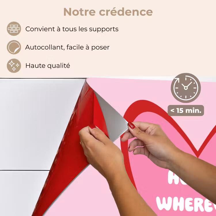 Fond de hotte - Citation - Mère - Rose — 4