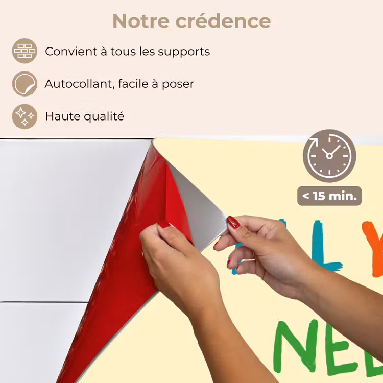 Fond de hotte - Coeur - Mère - Texte - Coloré — 4