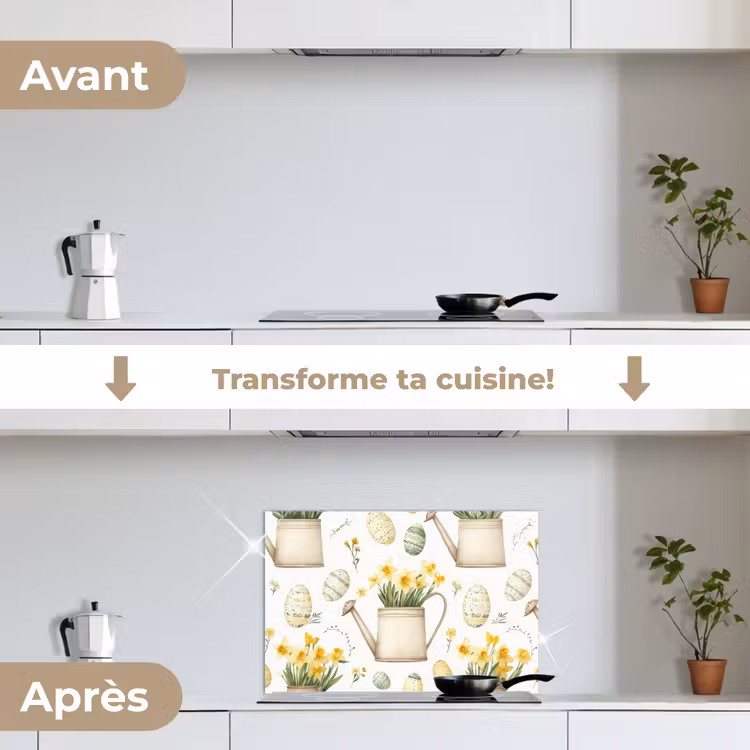 Fond de hotte - Arrosoir - Fleurs - Oeufs — 7