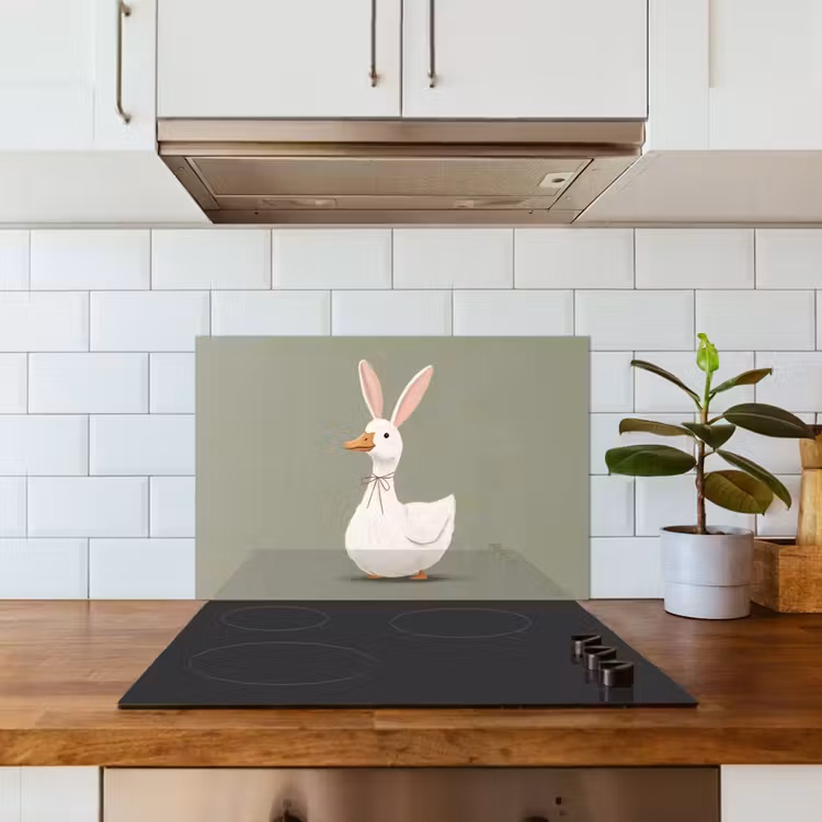 Fond de hotte - Canard - Oreilles de lapin - Gris — 3