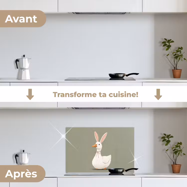 Fond de hotte - Canard - Oreilles de lapin - Gris — 7