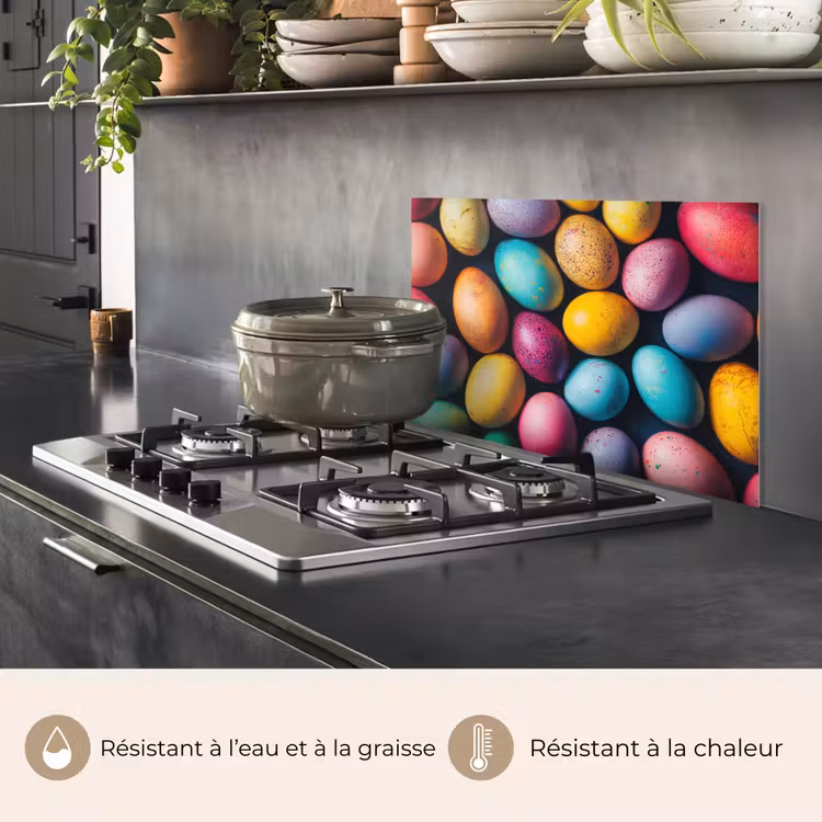 Fond de hotte - Coloré - Œufs de Pâques - Éclaboussures — 2