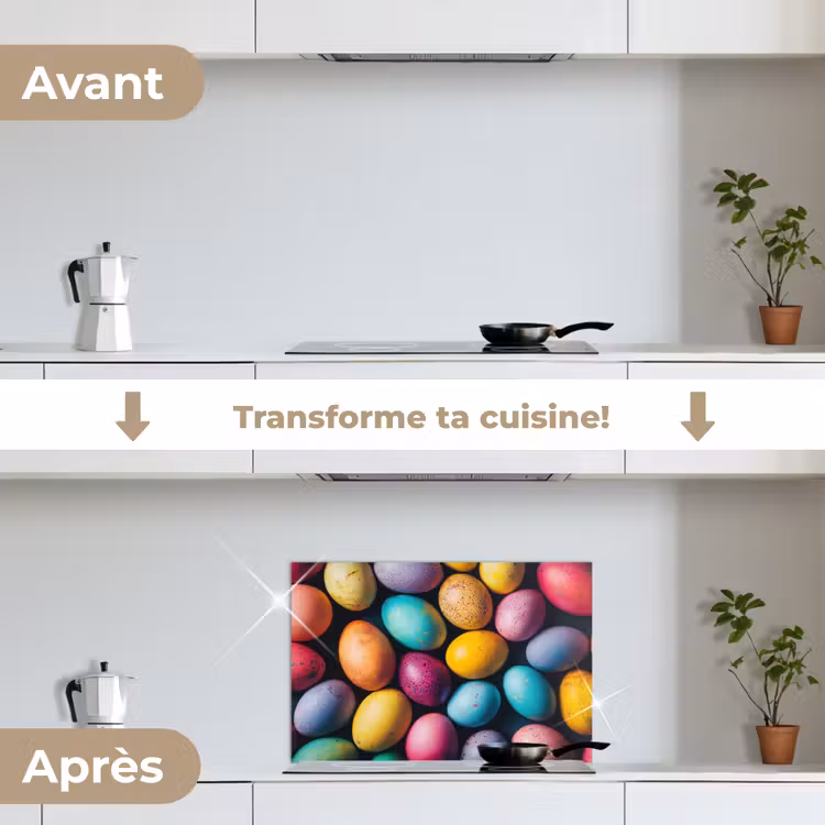 Fond de hotte - Coloré - Œufs de Pâques - Éclaboussures — 7
