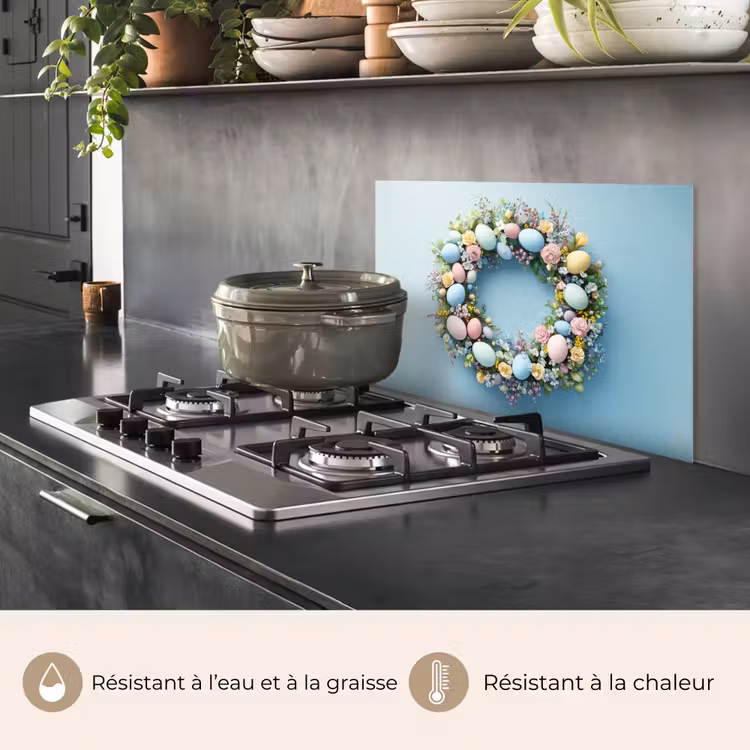 Fond de hotte - Couronne - Oeufs - Fleurs — 2