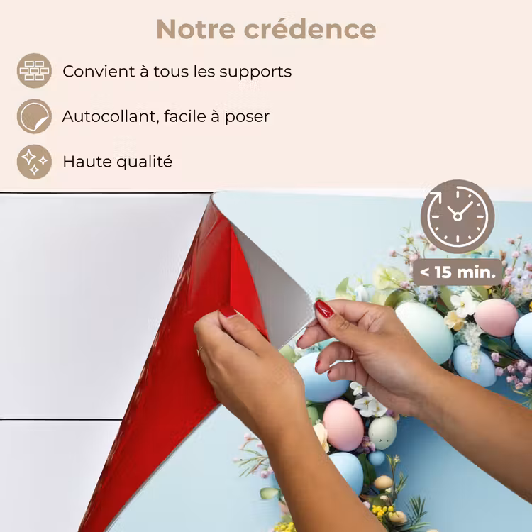 Fond de hotte - Couronne - Oeufs - Fleurs — 4