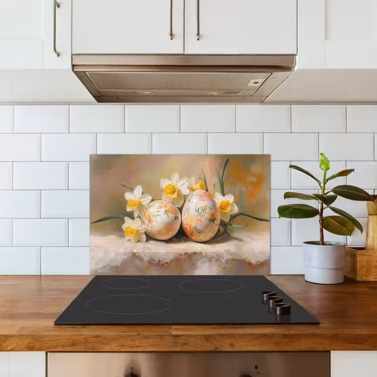 Fond de hotte - Fleurs - Oeufs - Peints — 3