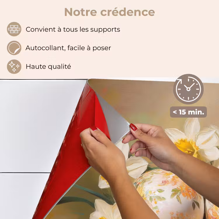 Fond de hotte - Fleurs - Oeufs - Peints — 4