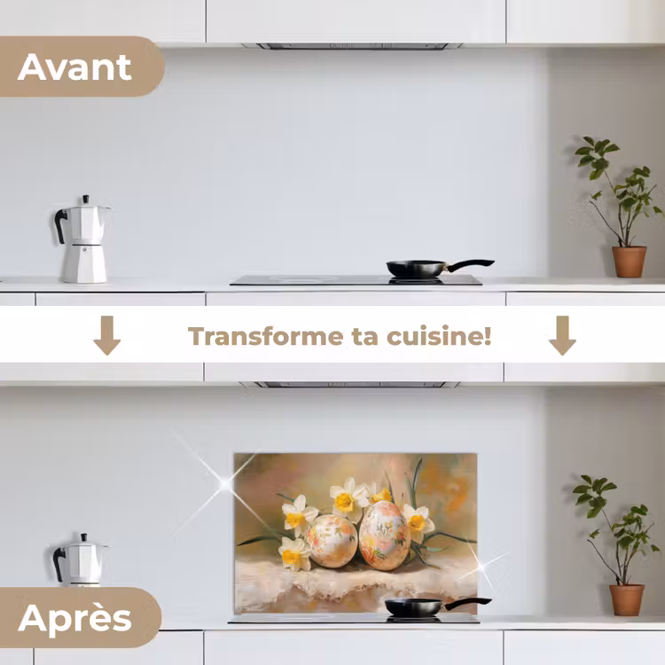 Fond de hotte - Fleurs - Oeufs - Peints — 7