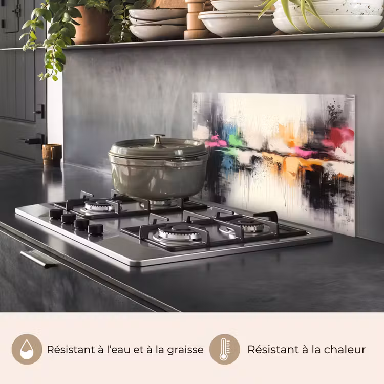 Fond de hotte - Abstrait - Explosion de couleurs - Paysage — 2