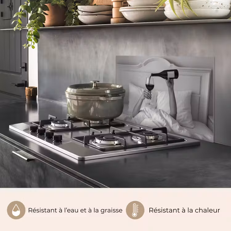 Fond de hotte - Draps - Bras - Vin - Verre — 2