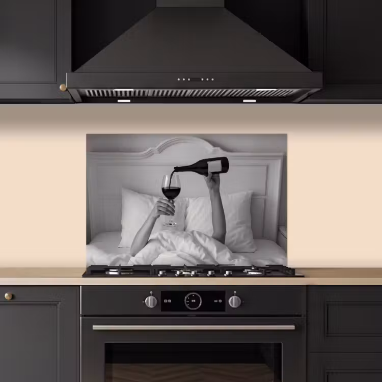 Fond de hotte - Draps - Bras - Vin - Verre — 5