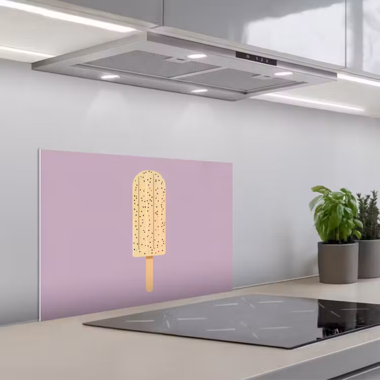 Fond de hotte - Beige - Glace - Moucheté — 1