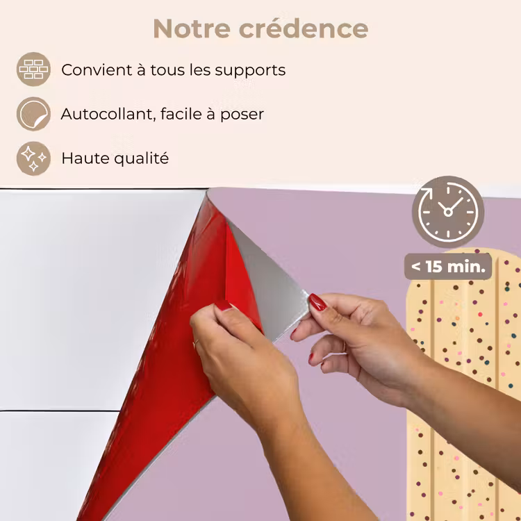 Fond de hotte - Beige - Glace - Moucheté — 4