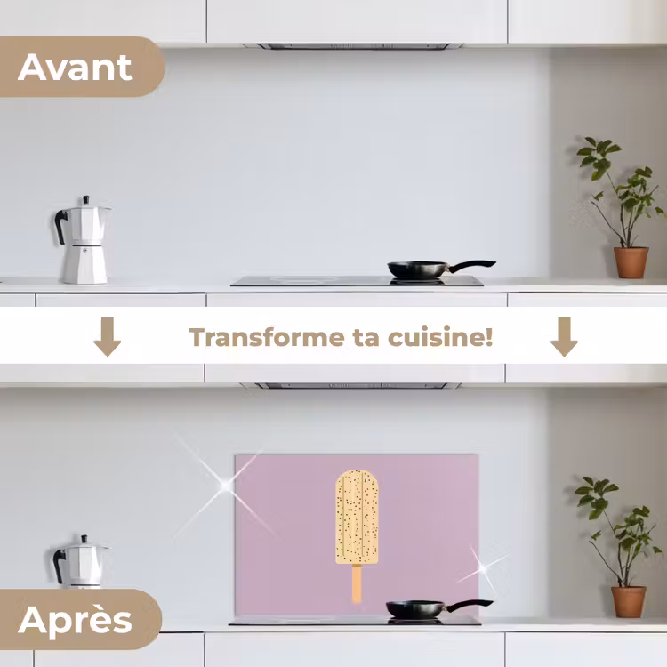 Fond de hotte - Beige - Glace - Moucheté — 7