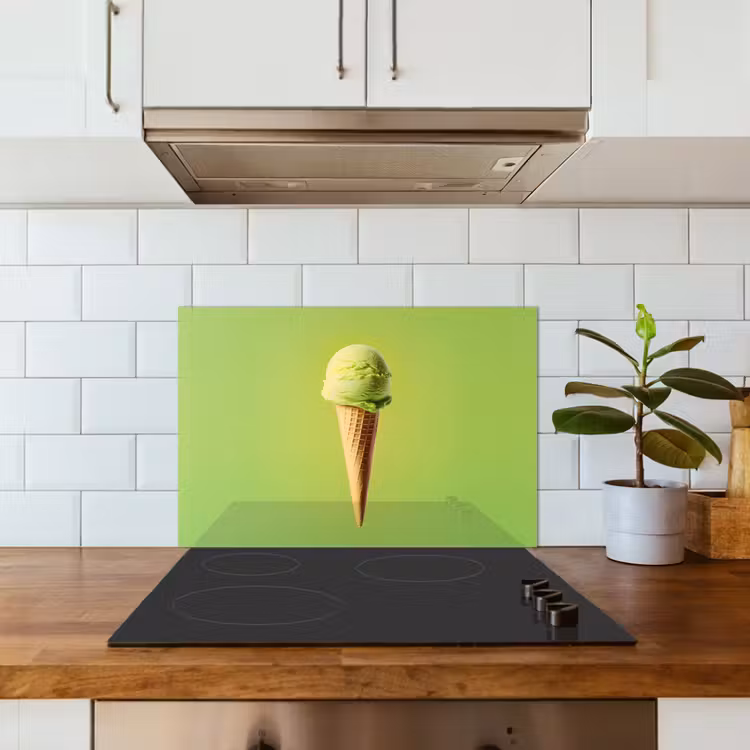 Fond de hotte - Corne - Cuillère à glace - Verte — 3