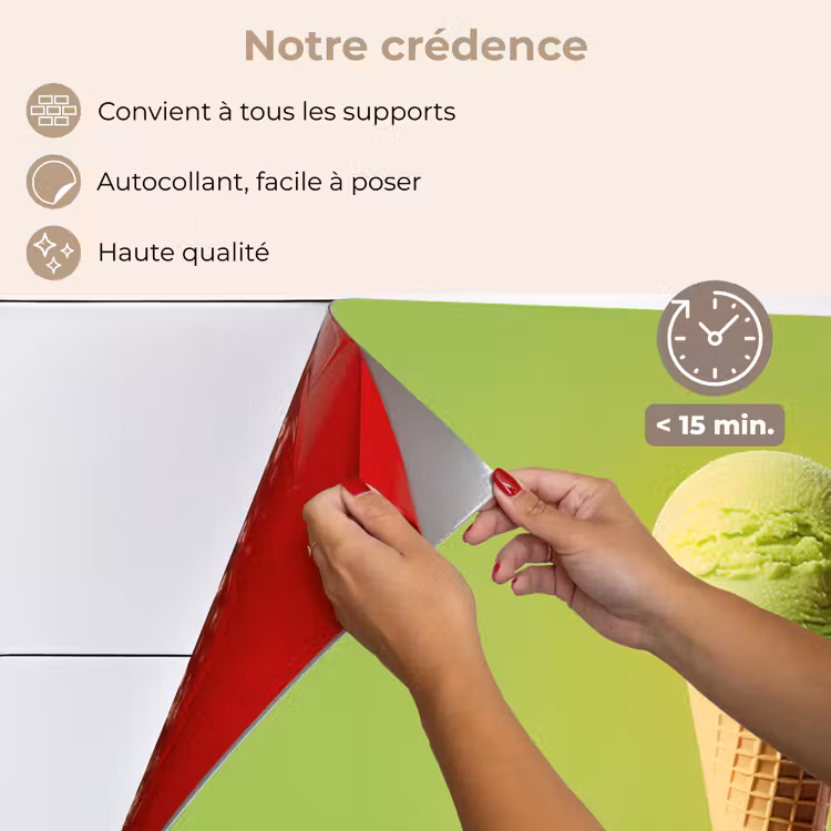 Fond de hotte - Corne - Cuillère à glace - Verte — 4